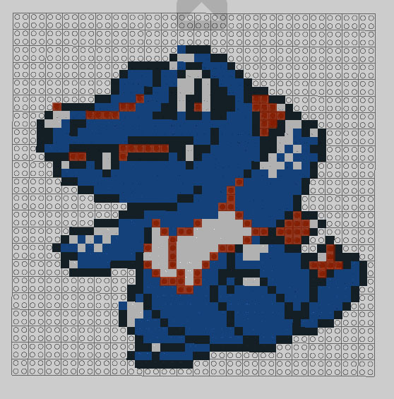 8-bit lego Totodile