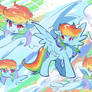 Rainbow dish