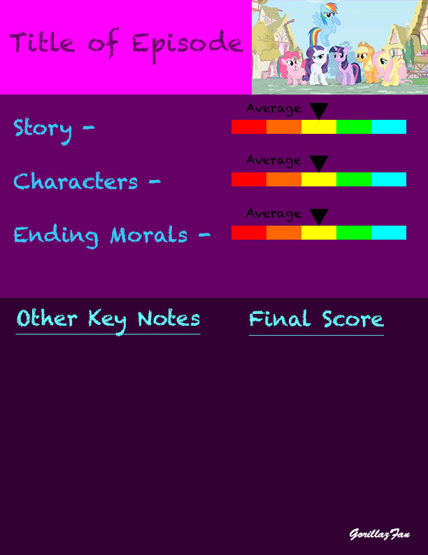 Mlp Values Chart Mlp Episode Rating Chart-template by gorillazfan1992 on DeviantArt