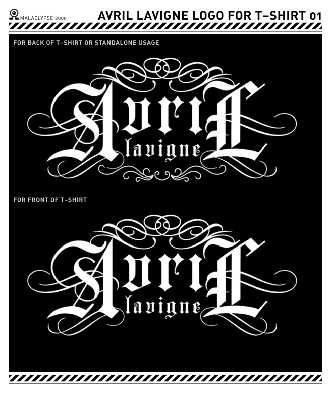 Logo for Avril Lavigne T-shirt