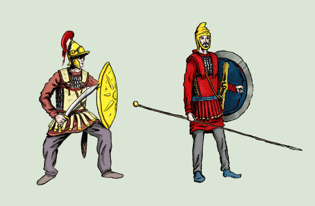 Hellenic swordsman and Kardakes