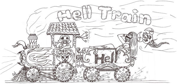 Hell Train Draw Hell Train by OxiBoxi on DeviantArt