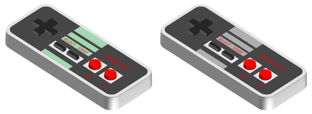 NES controllers (old, slightly modified) by Tangentg on DeviantArt