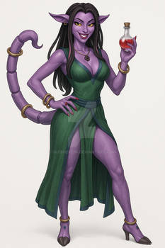 Sera-Kat, the Deep Voice Alien Alchemist, AI