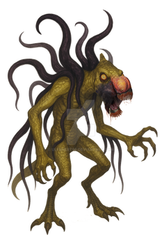 Gomrah, The Vampiric Demon of Pangaea, AI Version