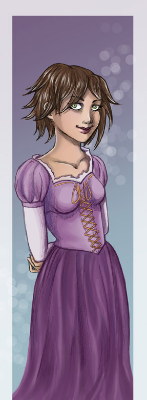 Tangled Brown hair Rapunzel