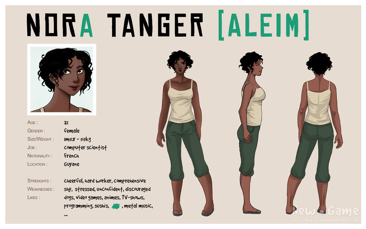 [NG] Character sheet : Nora Tanger  [Aleim]