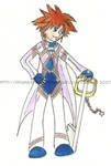 Sora in Kratos's clothes... by RevanRayWan
