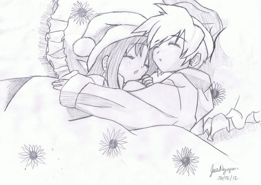 ~Drawn~ Sleeping Couple by OwnedSwiftStars14 on DeviantArt