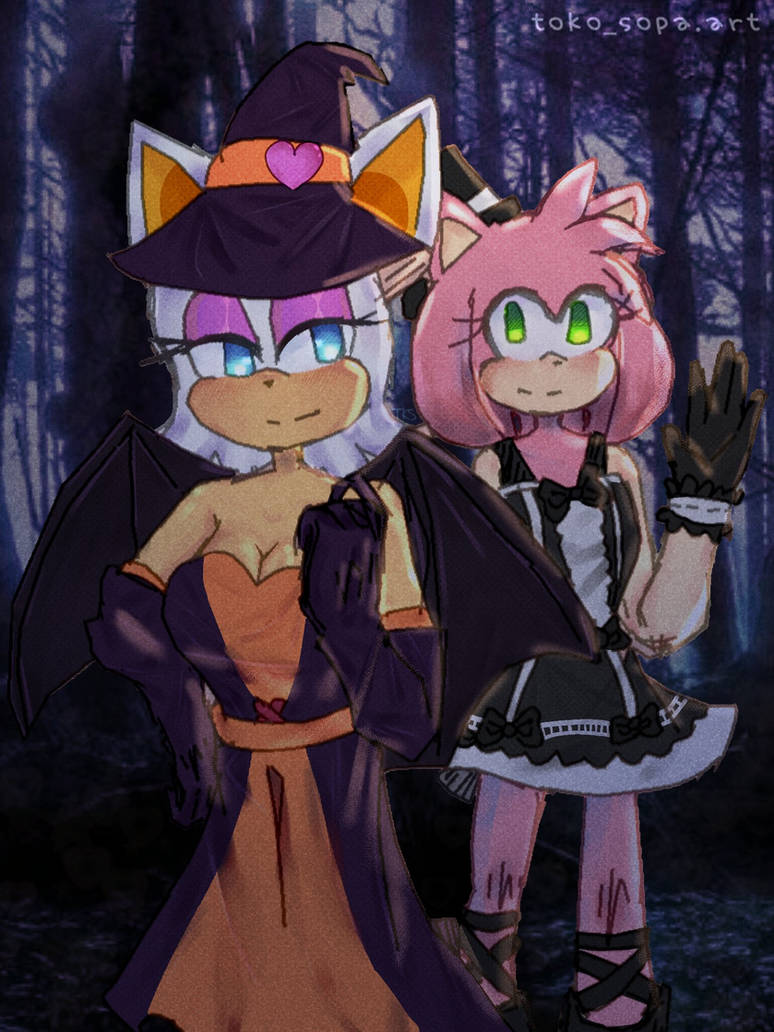 Amy Rouge Sus Halloween Amy And Rouge 2022 by tokosopaart on DeviantArt