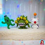 Chibi RPG Monster Trio - Amigurumi Fan Art