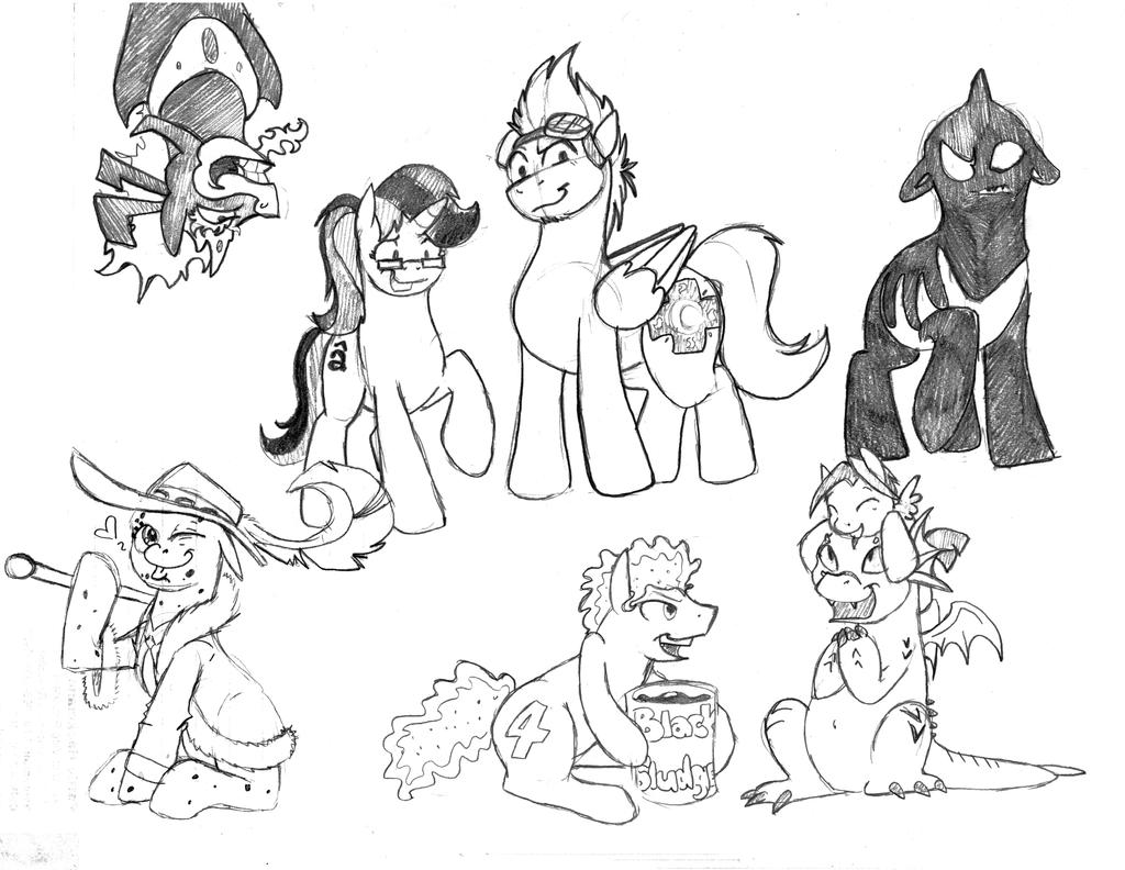 The cool ponies on Fimfic