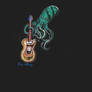 Octopus Playing the Guitar