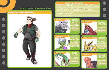 Pokemon Ranger Finn- Trainer Card