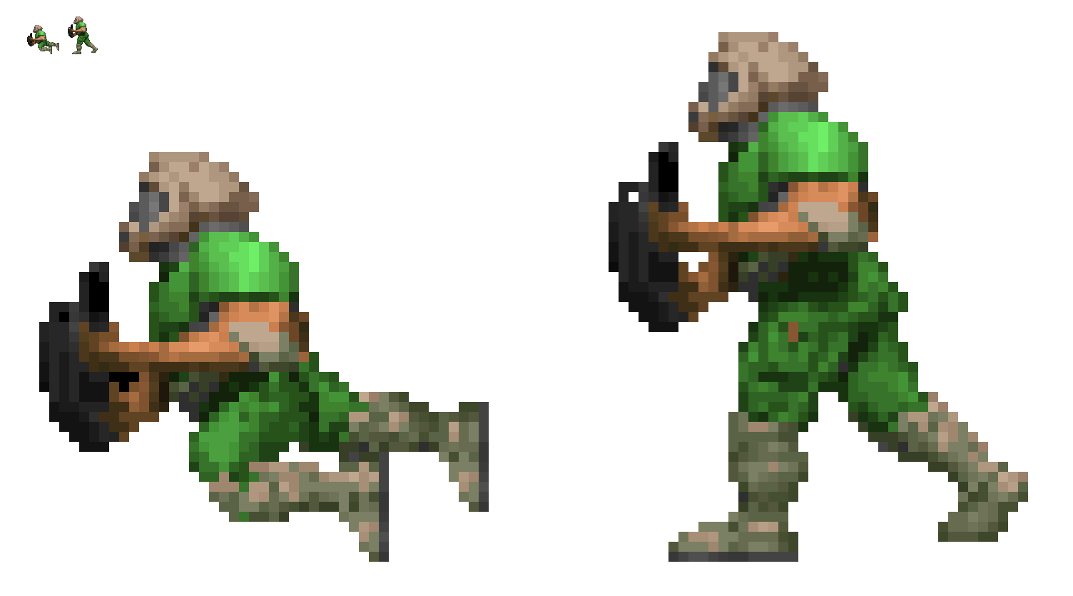 DOOM Concept Sprite: Dashing by MickeeYoofers on DeviantArt