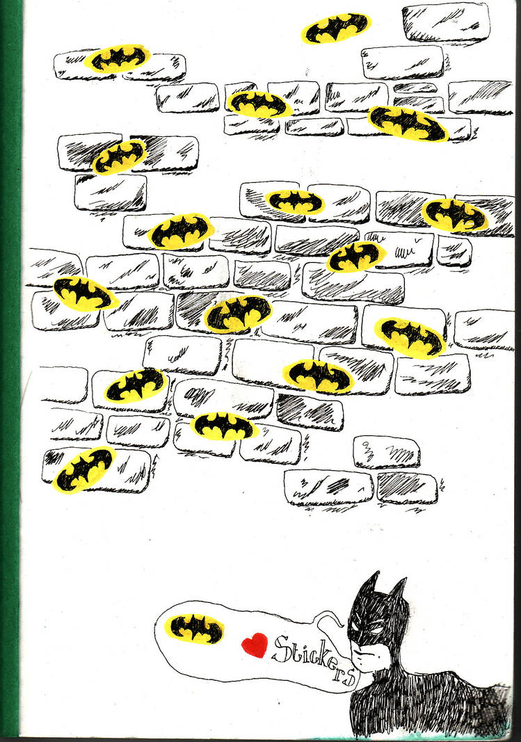 Batman loves stickers by JuneSunshine on DeviantArt
