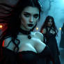 Very Beautiful Gothic Vampire Women 5376x3072