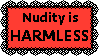 Nudity is Harmless Stamp by Phracker