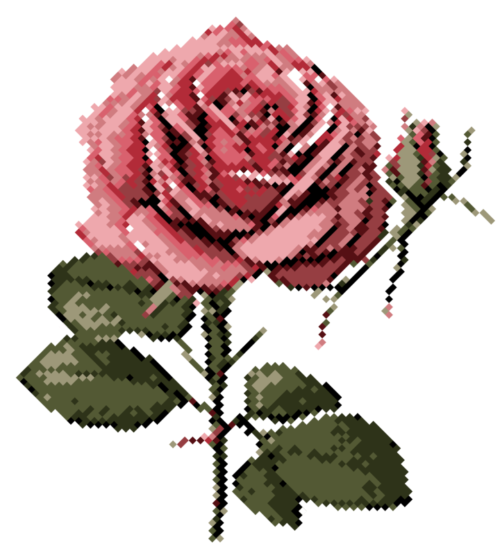 Pixel Rose by Phracker on DeviantArt