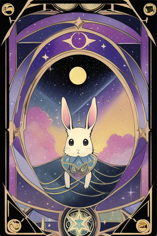 Tarot card 011 white rabbit by the666goat on DeviantArt
