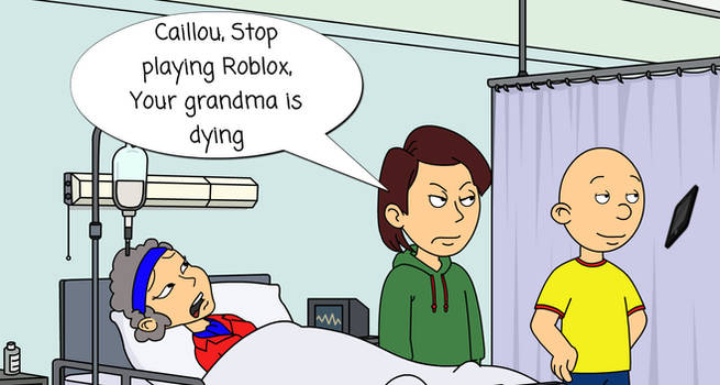 Caillou Plays Roblox in The Hospital