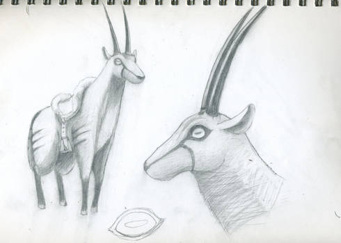 Oryx Mount Sketch