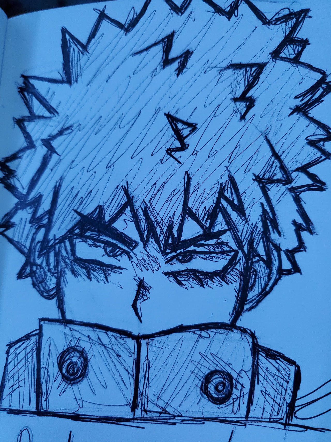 Baugo Drawing I updated bakugou drawing by RedGuy3456 on DeviantArt