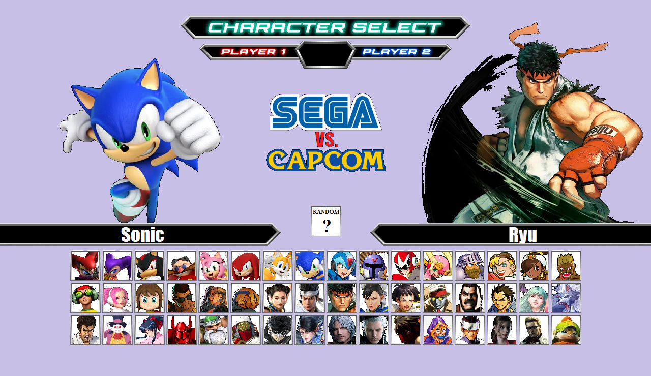 Sega vs. Capcom Roster by Essteka on DeviantArt
