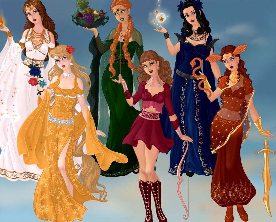 Goddess Scene on Azalea's Dress up Dolls by nifrity on DeviantArt