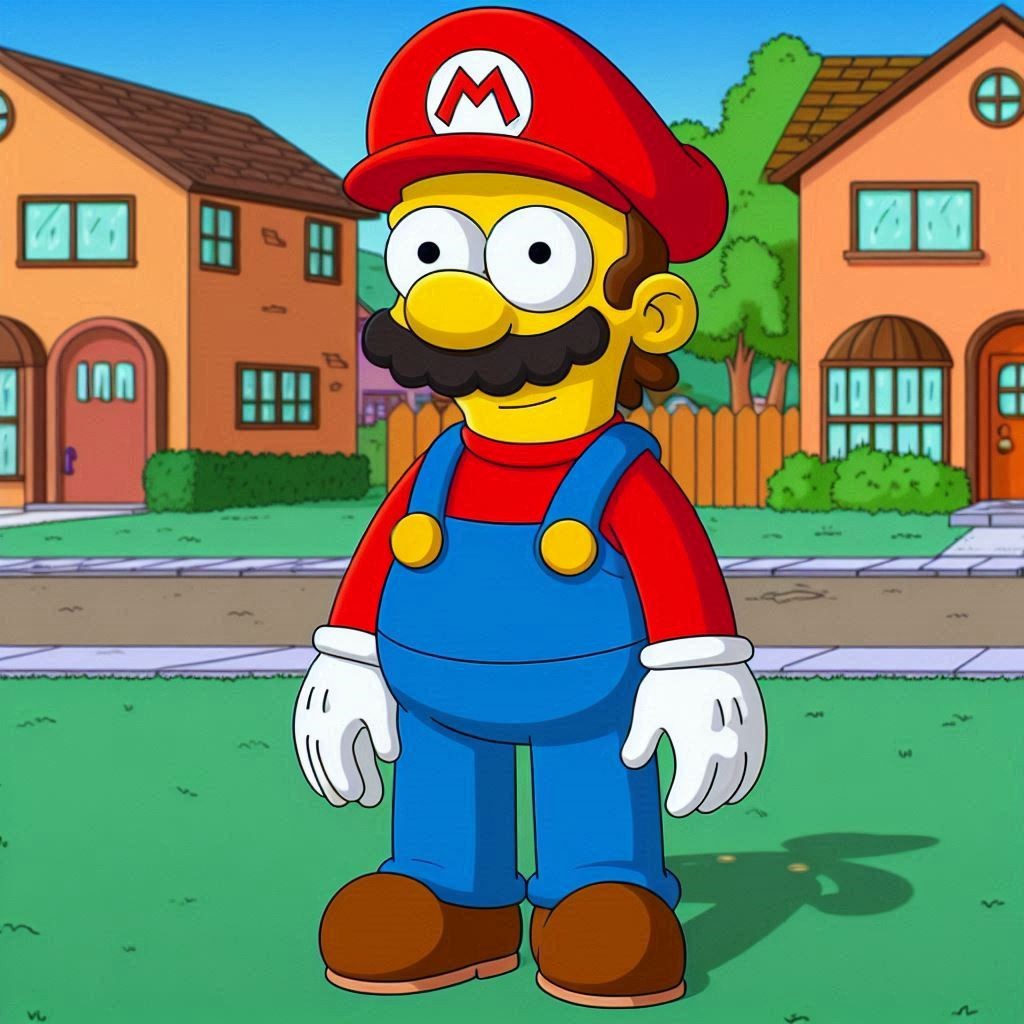 Mario Simpons Mario Simpson by VilgotEk on DeviantArt