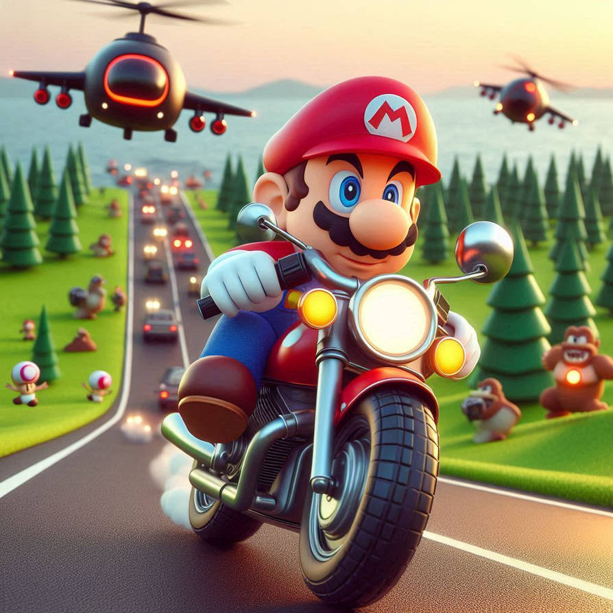 Mario motorcycle by VilgotEk on DeviantArt