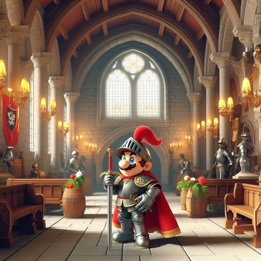 Mario Knight Mario the Knight by VilgotEk on DeviantArt