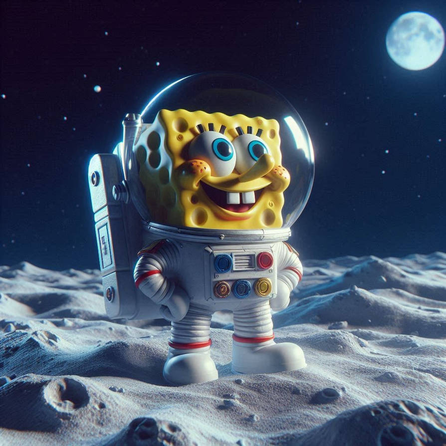 Sponge Moon First sponge on the moon by VilgotEk on DeviantArt