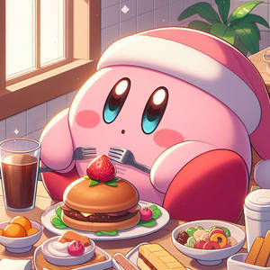 Kirby eating food (version 2)