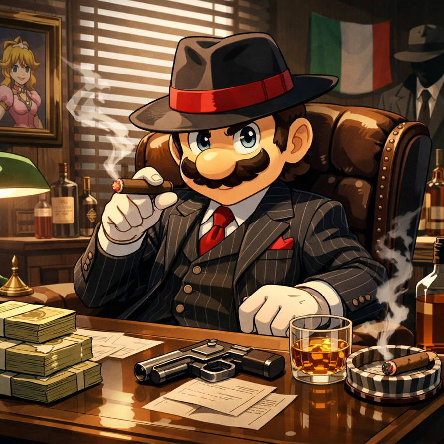 Mafia Boss Mario by VilgotEk on DeviantArt