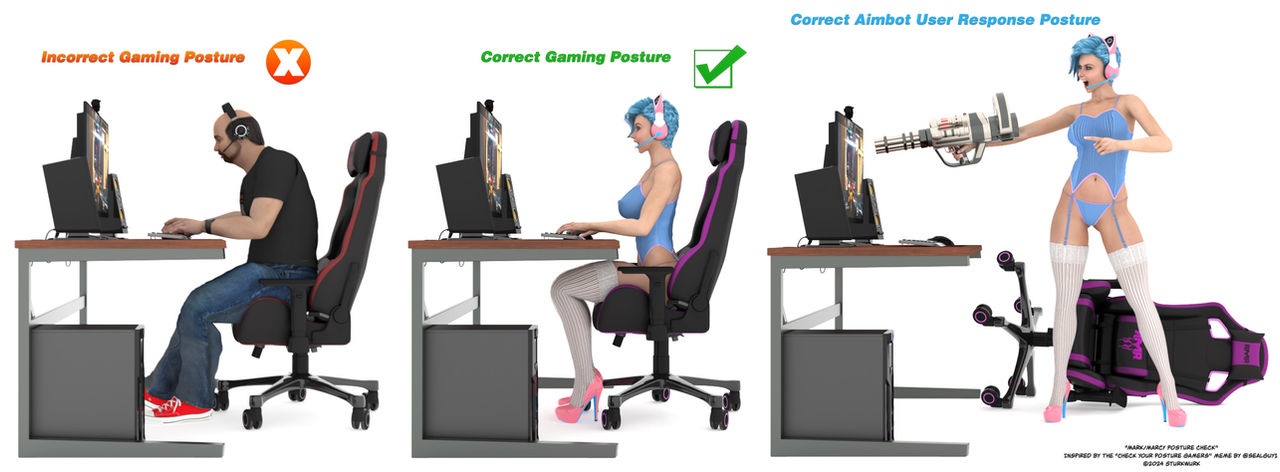 Proper Gaming Posture By Sturkwurk On DeviantArt proper-gaming-posture-by-sturkwurk-on-deviantart
