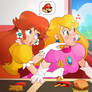 Daisy and Peach