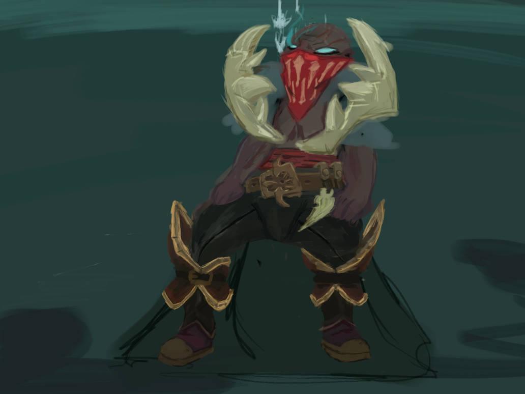 Pyke resting under the sea by Cysien on DeviantArt