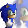 Sonic .:First draw painted:.