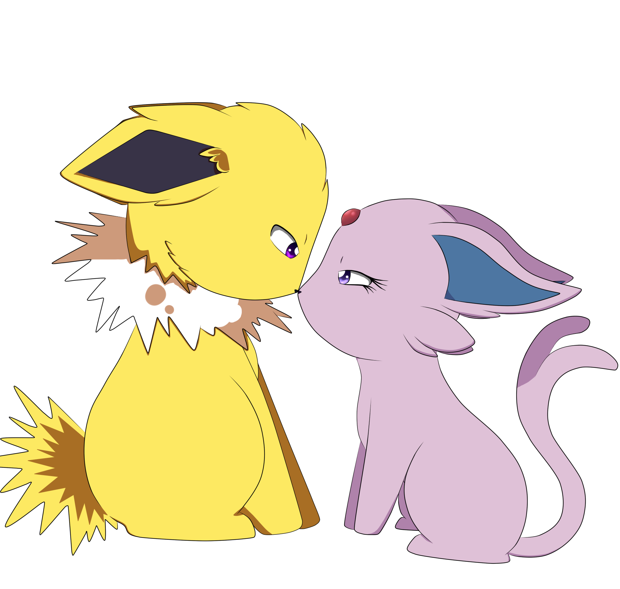 Jolteon y Espeon Chibi