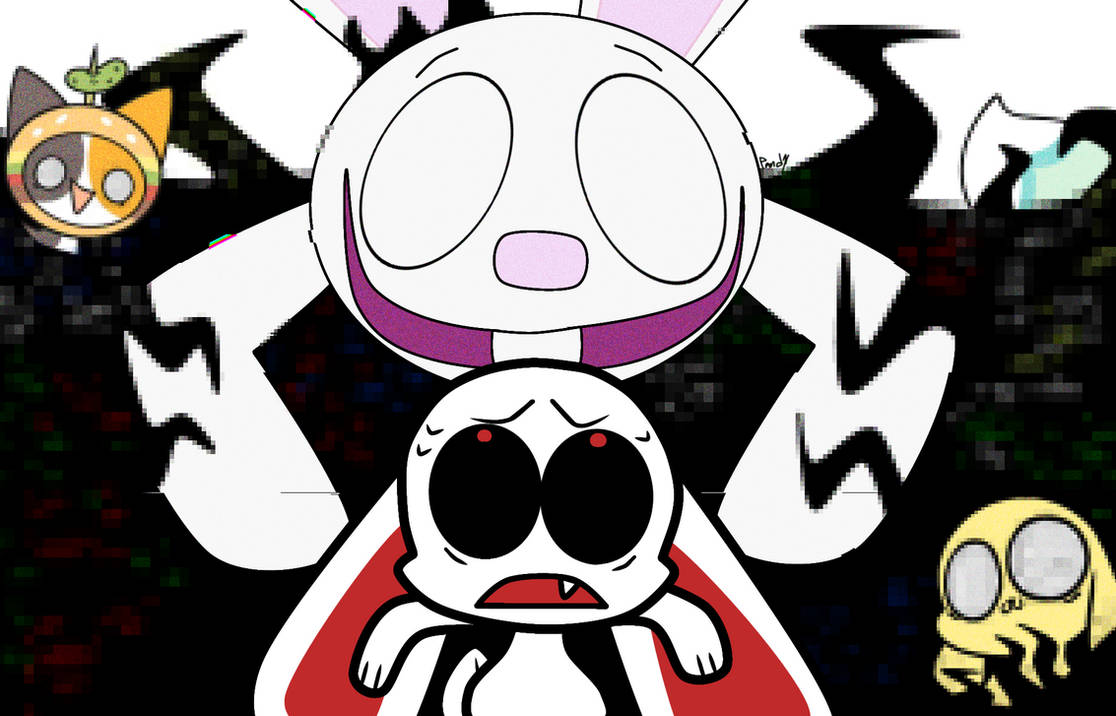 Devil bunny Vs. Corrupted bunny by PandyTheGreenPanda on DeviantArt