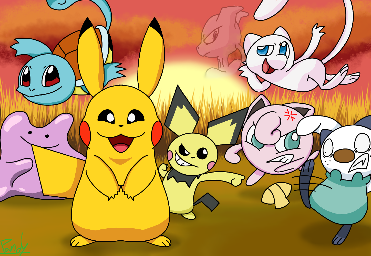 Pichachu Member Pikachu and friends by PandyTheGreenPanda on DeviantArt