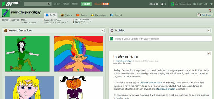 C Deviantart Explore the Best Olddeviantartlayout Art | DeviantArt
