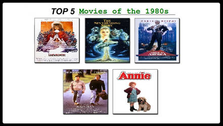 My Top 5 Movies of the 1980s