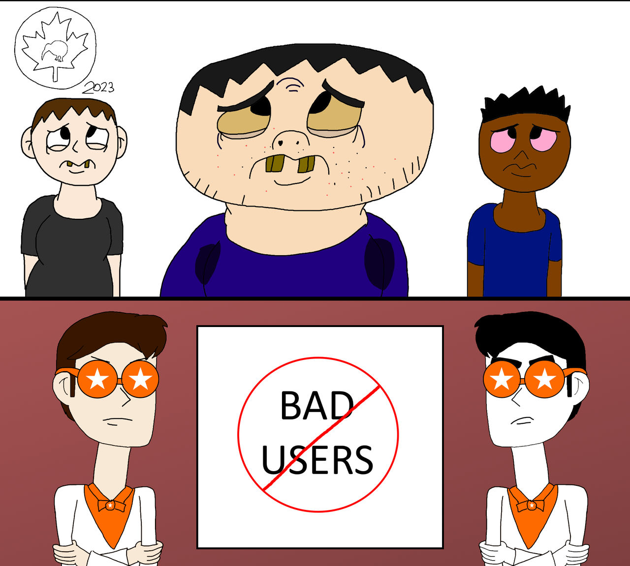 Deviantart Bad Characters Anti-Bad Users by CanadaKiwi on DeviantArt