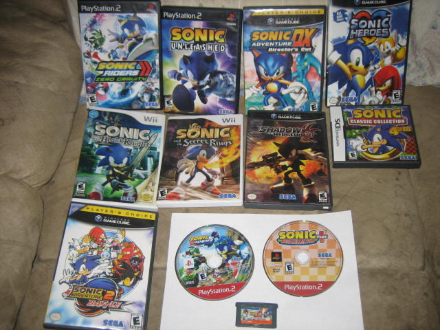 My Collection Sonic Games FinnLoverFanGirl on