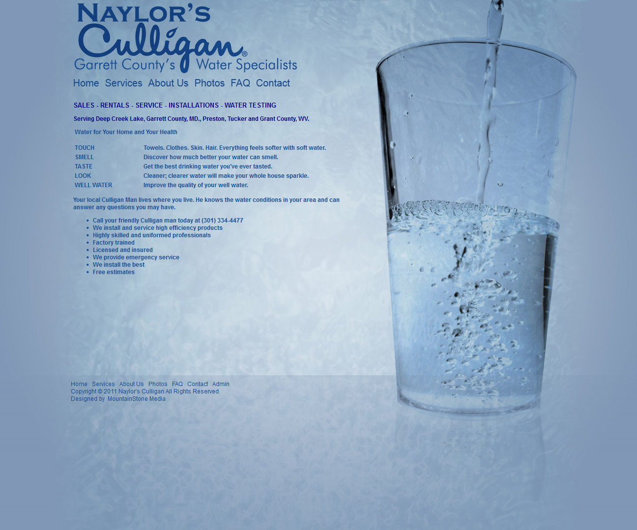 Naylor's Culligan Site Design