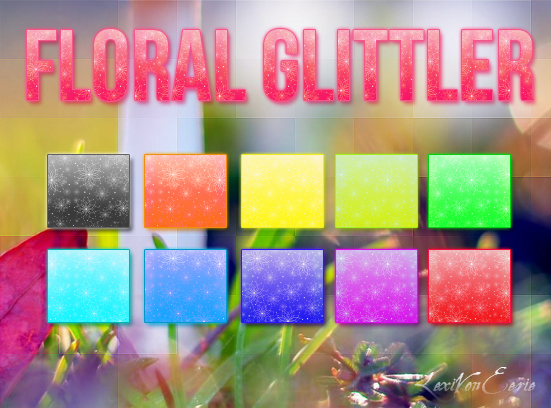 Floral Glitter Styles