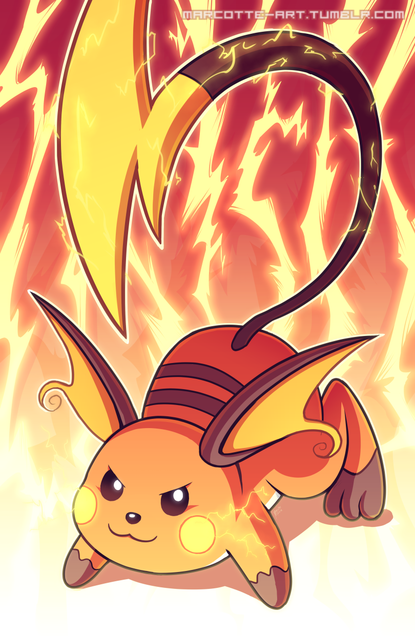 Raichu - Voltage Ready by marcotte on DeviantArt