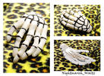 Skeleton Hand Polymer Clay by chloravirgo